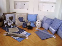 dekorativní textil do roubenky